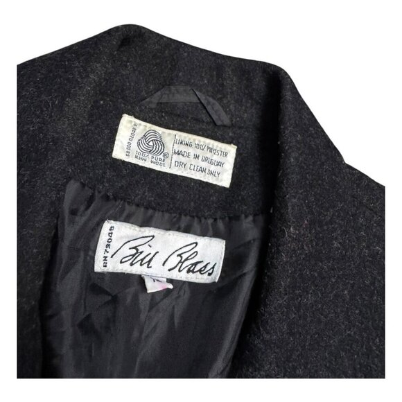 BILL BLASS Vintage PURE NEW WOOL Luxury Winter Business Casual Coat Womens 12 - Picture 3 of 5